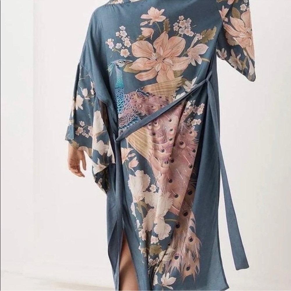 Spell & The Gypsy Waterfall Maxi Kimono Deep Blue
